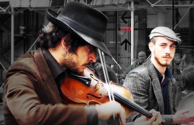 Paris Centre Georges Pompidou klezmer musiciens
